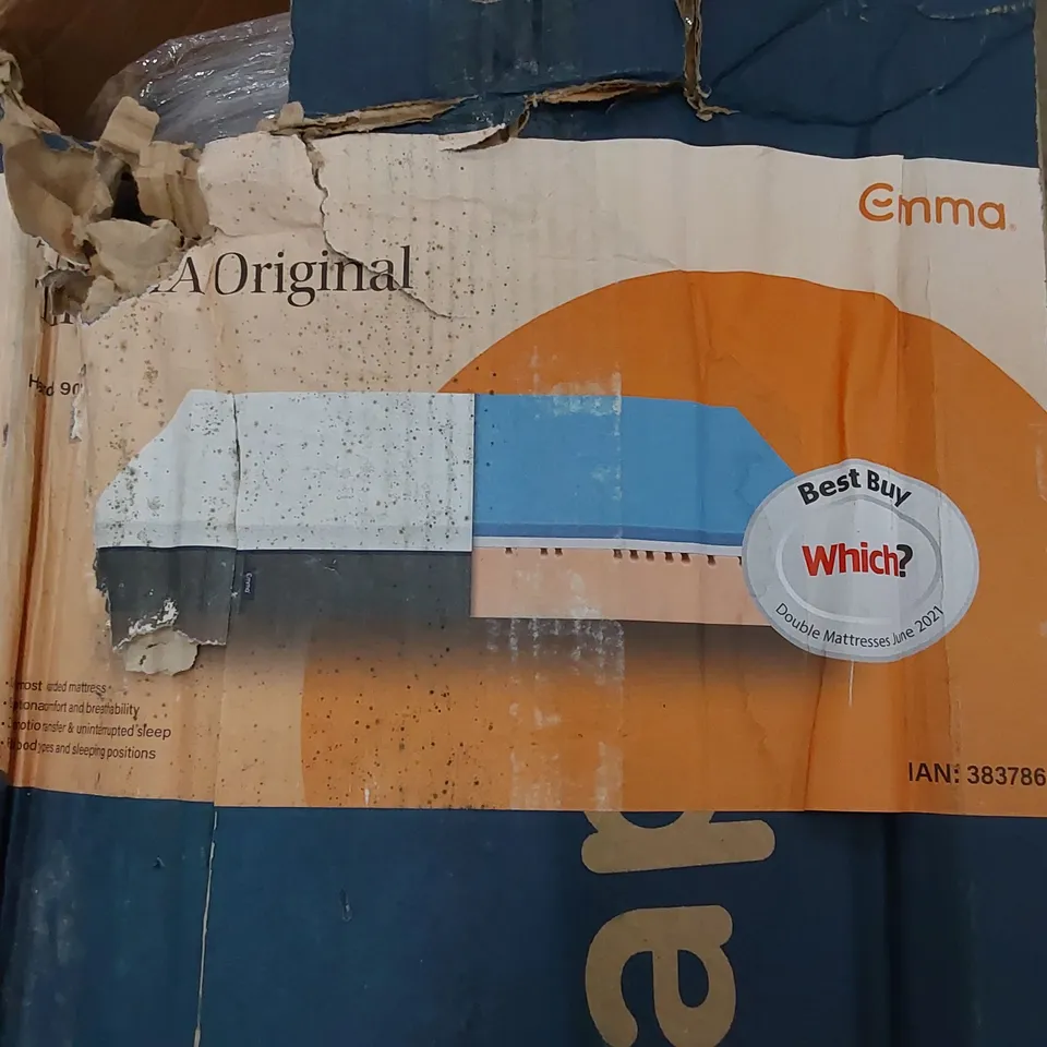 BOXED THE EMMA ORIGINAL SINGLE MEMORY FOAM MATTRESS 