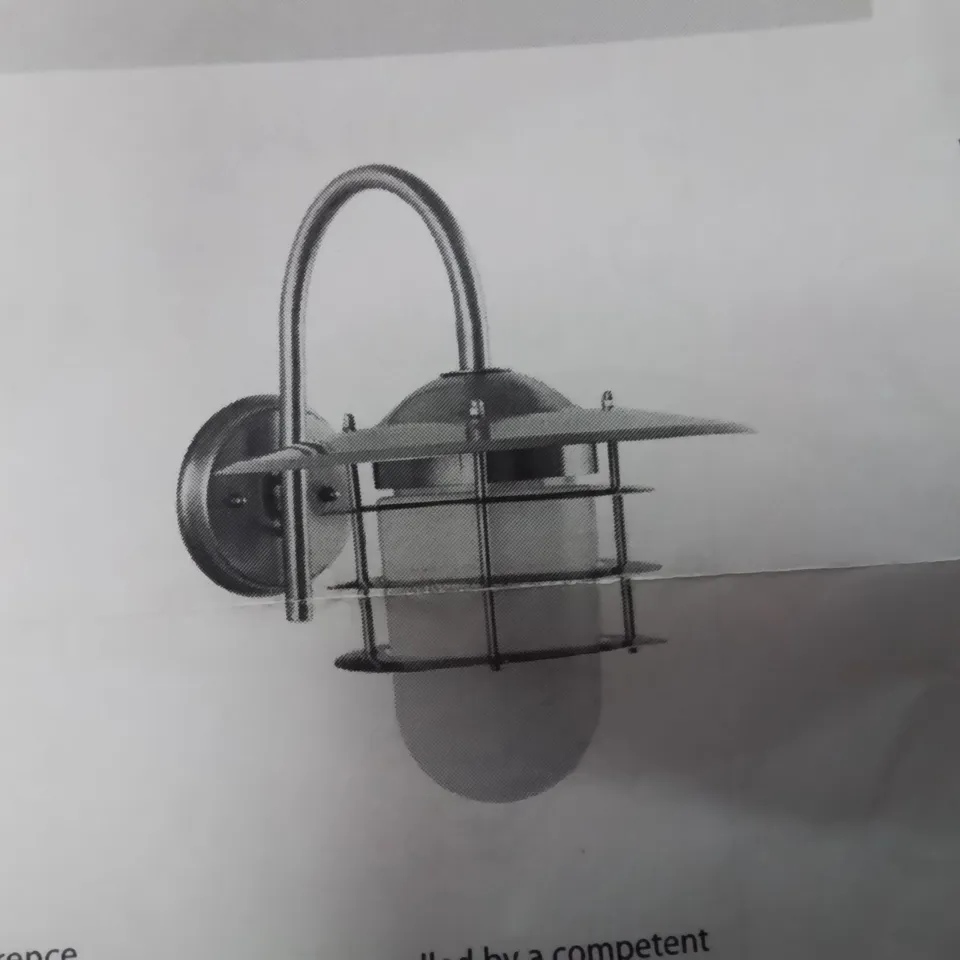 BOXED CENTAURI OUTDOOR WALL LANTERN STAINLESS STEEL