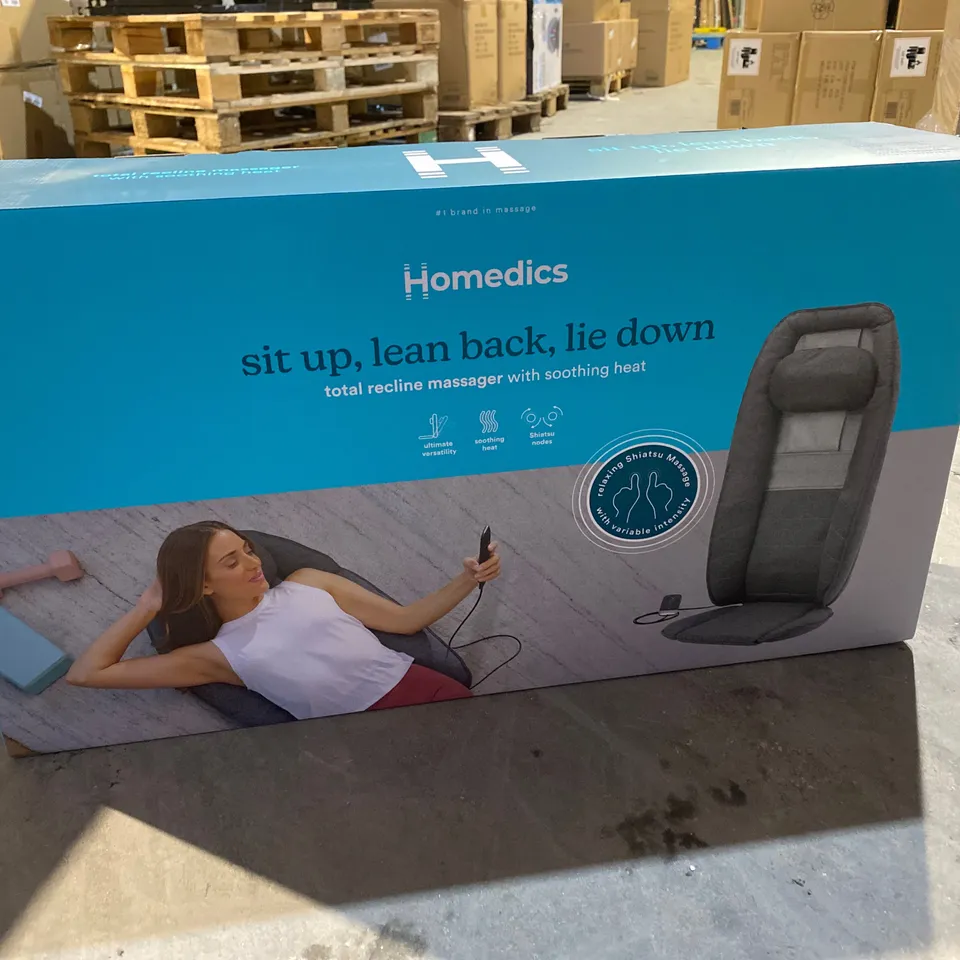 BOXED HOMEDICS TOTAL RECLINE MASSAGER WITH SOOTHING HEAT MCS-1010HCC-EU