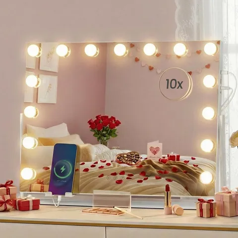 BOXED SONGMICS VANITY MAKEUP MIRROR WITH LIGHTS