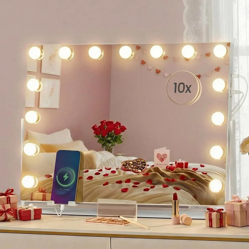 BOXED SONGMICS VANITY MAKEUP MIRROR WITH LIGHTS