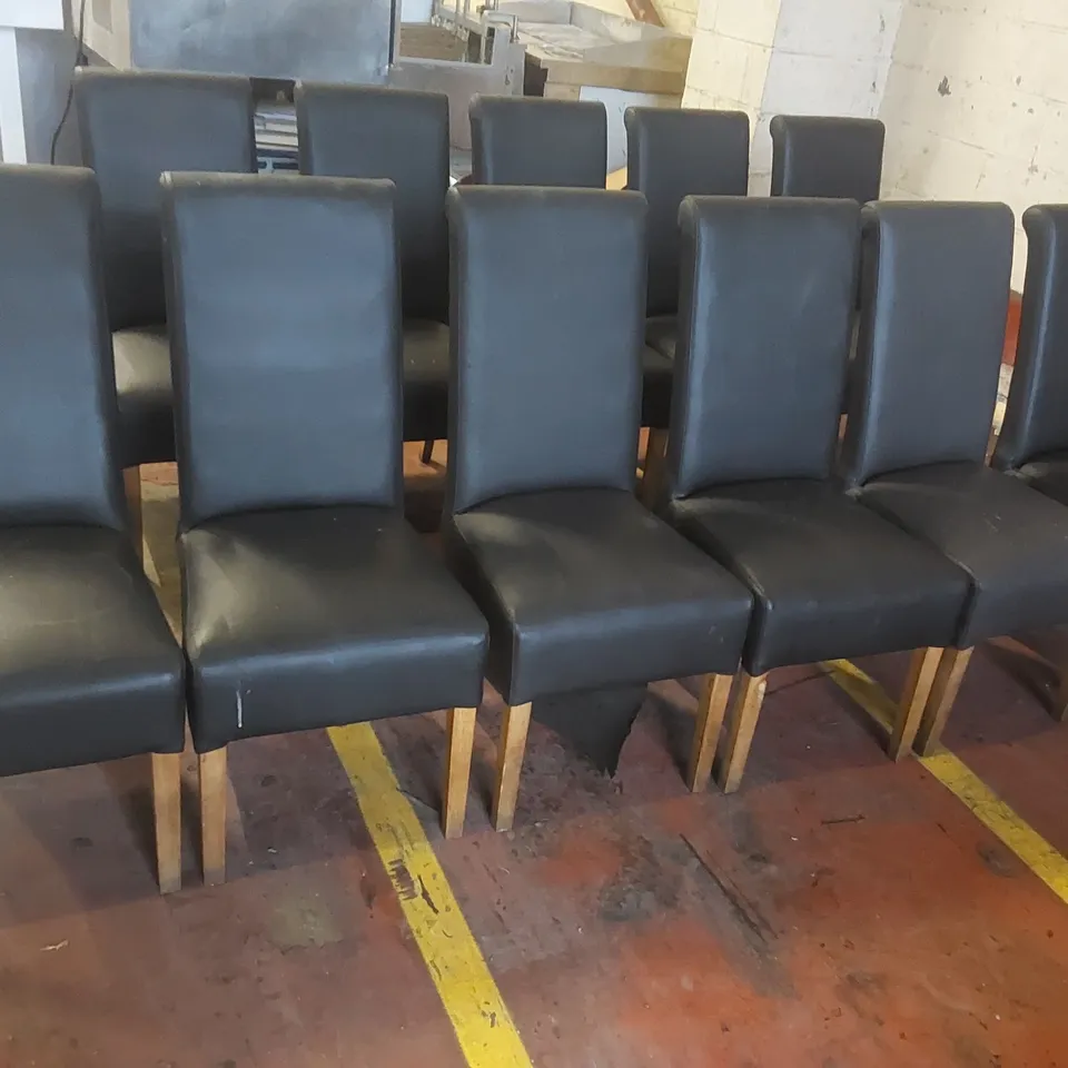 11x UPHOLSTERED RESTAURANT DINING CHAIRS