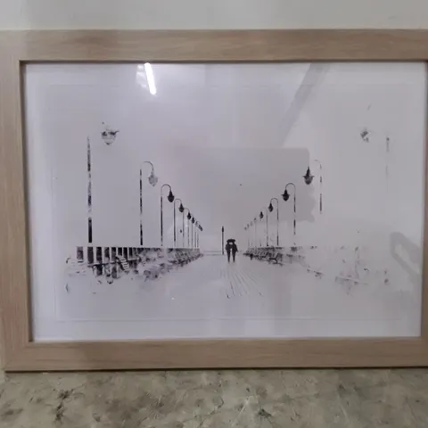 BOXED COUPLE UPON THE PIER - PICTURE FRAME