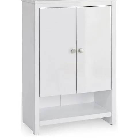 BRAMFORD LOW BATHROOM CABINET - WHITE GLOSS - COLLECTION ONLY 