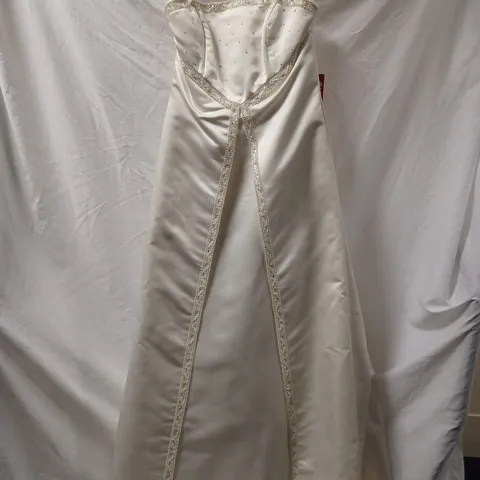ROSETTA NICOLINE WEDDING DRESS, IVORY - SIZE 16