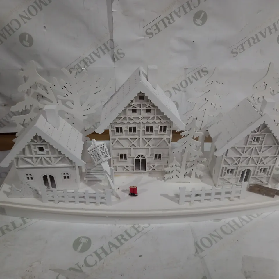 WHITE WOOD LIT VILLAGE SCENE RRP £34.99
