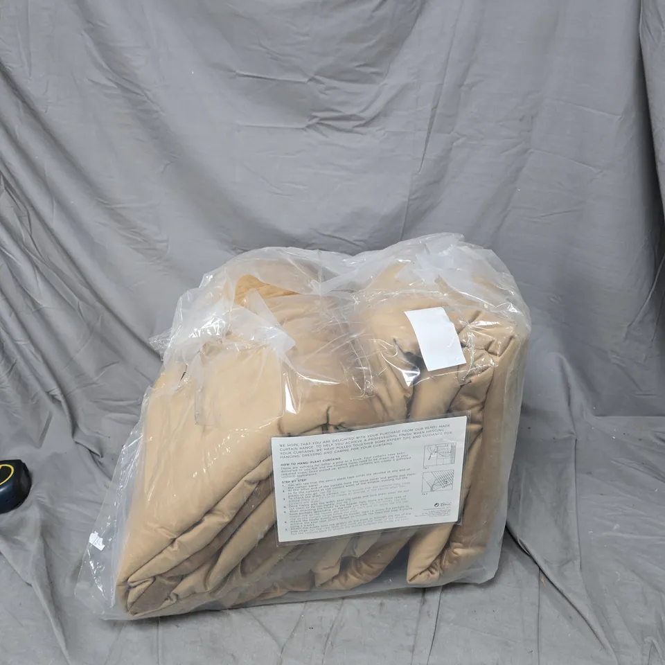 BEIGE READY-MADE CURTAINS – PACKAGED