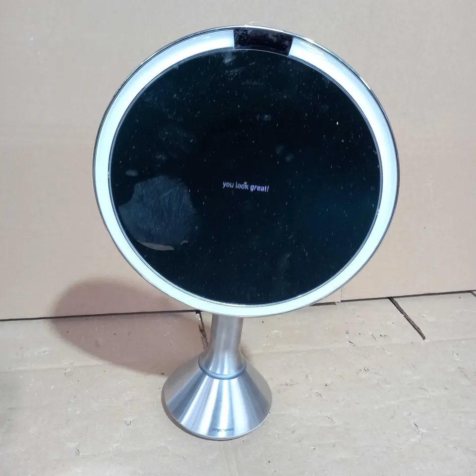SIMPLEHUMAN 20CM SENSOR MIRROR WITH TOUCH-CONTROL BRIGHTNESS 10X MAG