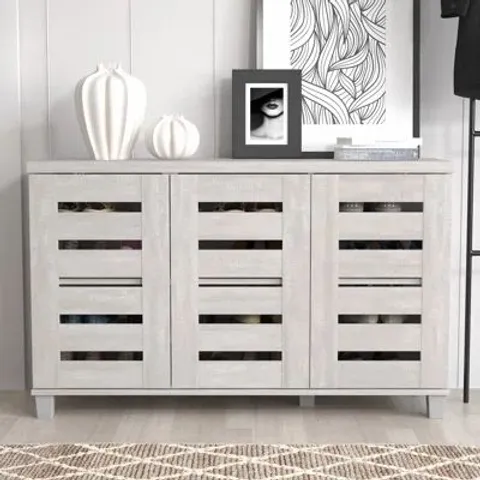 BOXED LISMORE 3 DOOR SHOE STORAGE CABINET