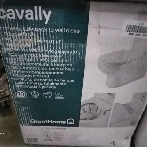 BOXED CAVALLY COMPACT RIMLESS CLOSE COUPLED TOILET