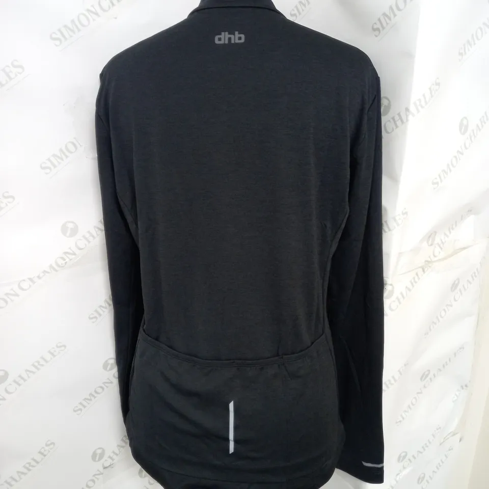 DHB WOMENS LONG SLEEVE JESEY IN BLACK SIZE 12