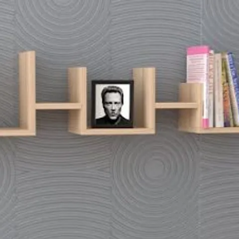 BRAND NEW BOXED OAK EFFECT THREE SHELF UNIT
