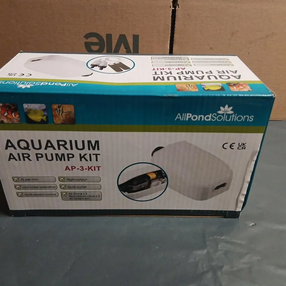 ALLPONDSOLUTIONS AQUARIUM AIR PUMP KIT AP-3-KIT