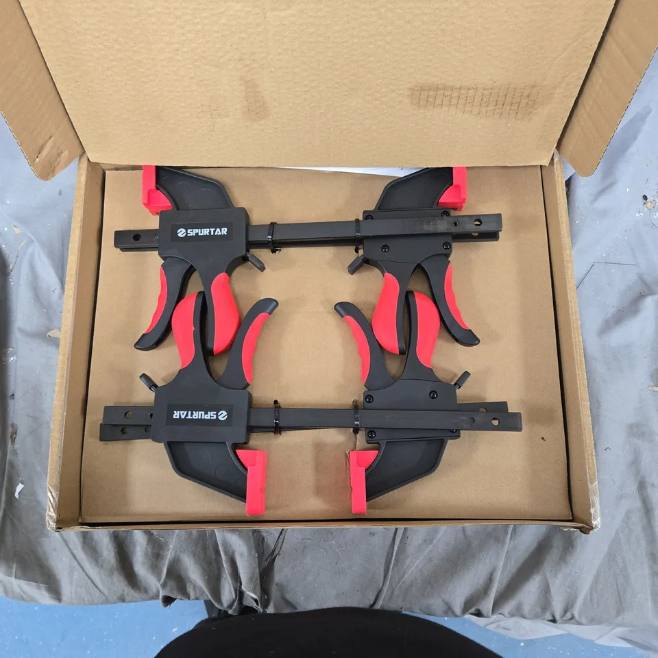 SPURTAR BAR CLAMPS SET – 6 BAR CLAMPS IN BOX - BOXED 