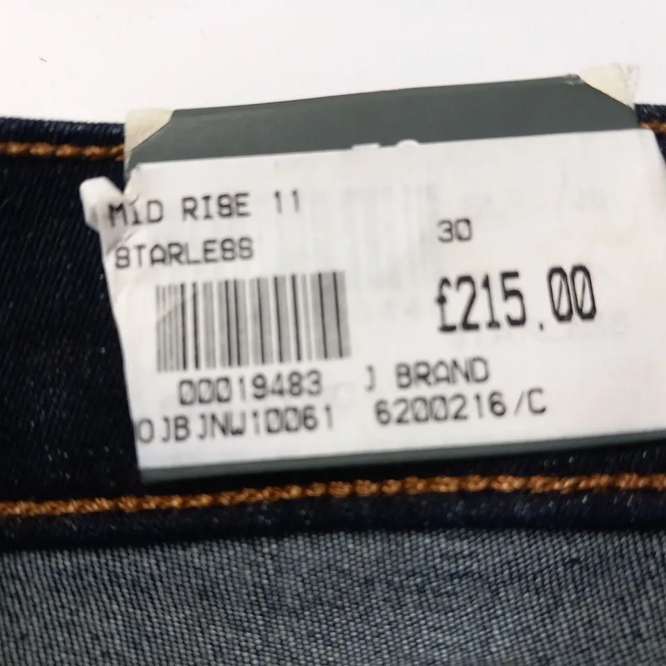 J BRAND MID RISE STARLESS SIZE 30