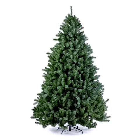 BOXED GREEN SPRUCE FLOCKED CHRISTMAS TREE