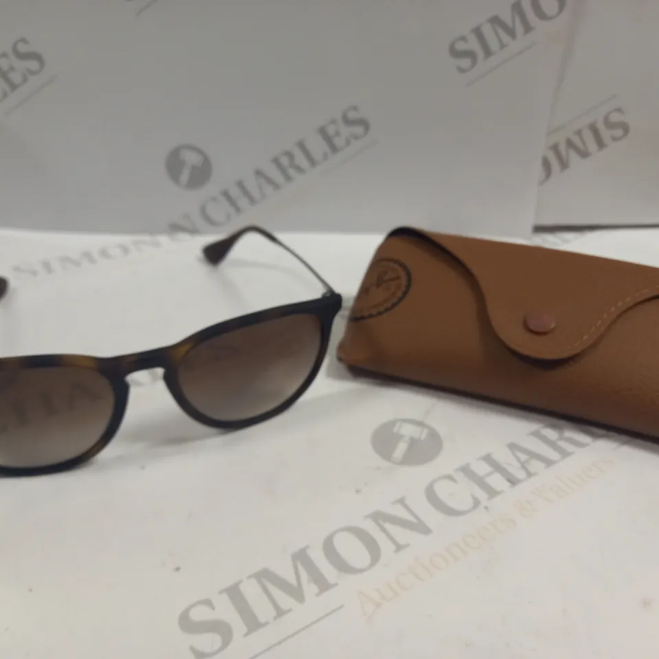 BOXED RAY-BAN ERIKA RUBBER HAVANA SUNGLASSES 