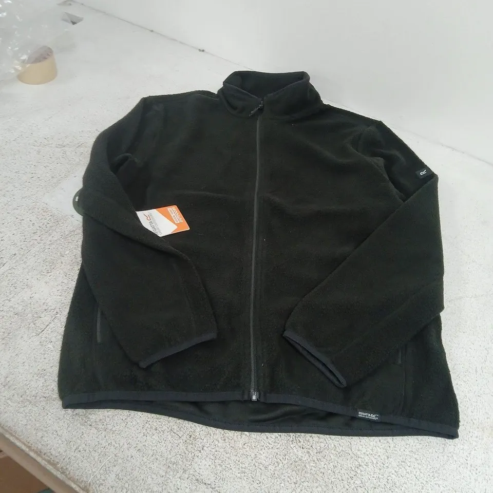 REGATTA GREAT OUTDOORS BLACK FLEECE – FULL-ZIP, UK L (MEN'S)