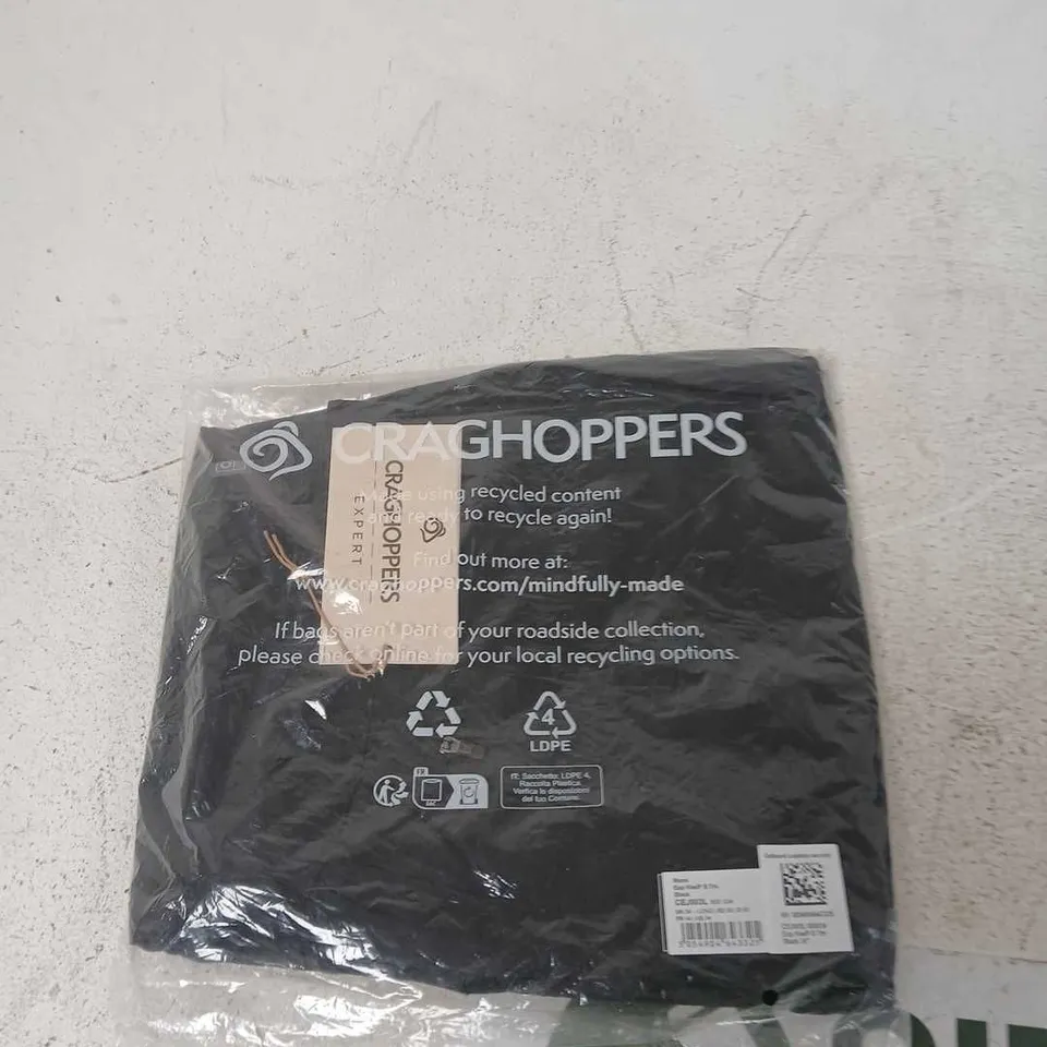CRAGHOPPERS MENS TROUSERS – BLACK, CEJ003L, UK 34 LONG