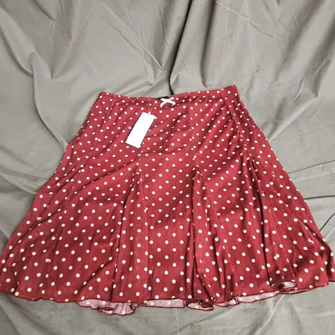 URBAN OUTFITTERS SKIRT IN DARK RED SIZE L