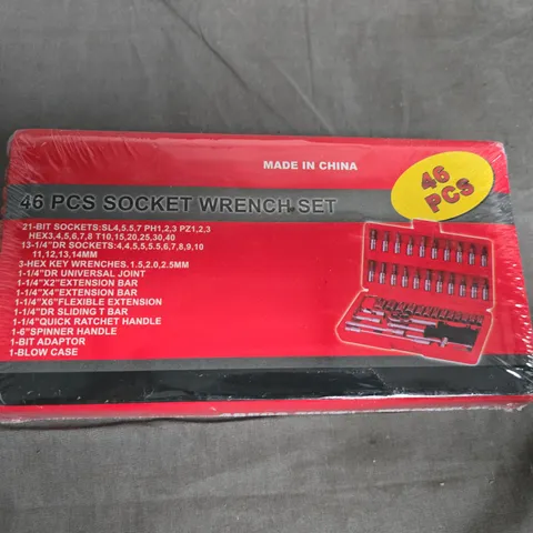 46-PIECE SOCKET WRENCH SET IN RED BOX