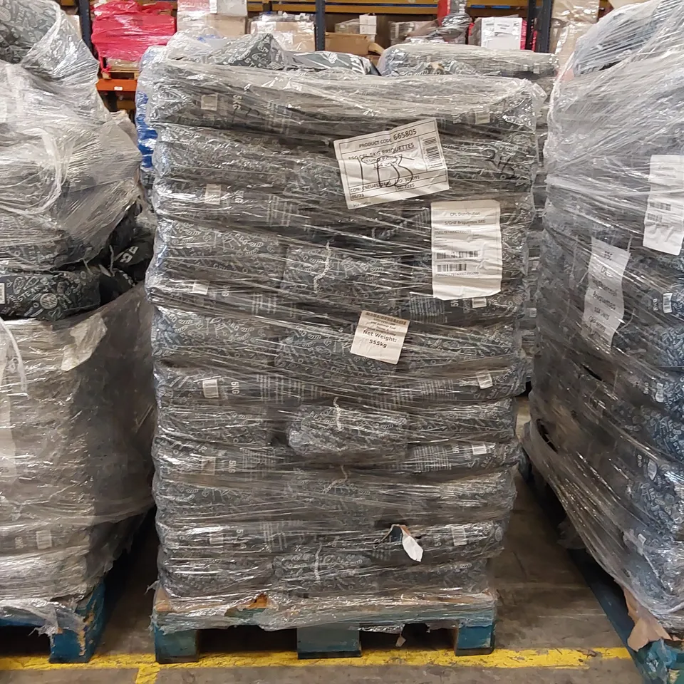 PALLET OF APPROXIMATELY 100X 5KG BAGS OF CHARCOAL BARBECUE BRIQUETTES