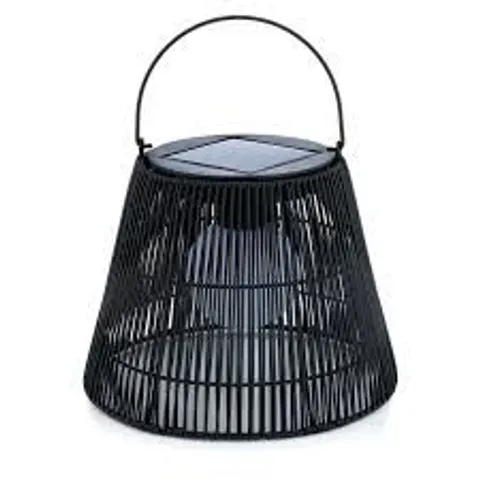 Outlet Garden Reflections 22cm Rattan Solar Light with Handle