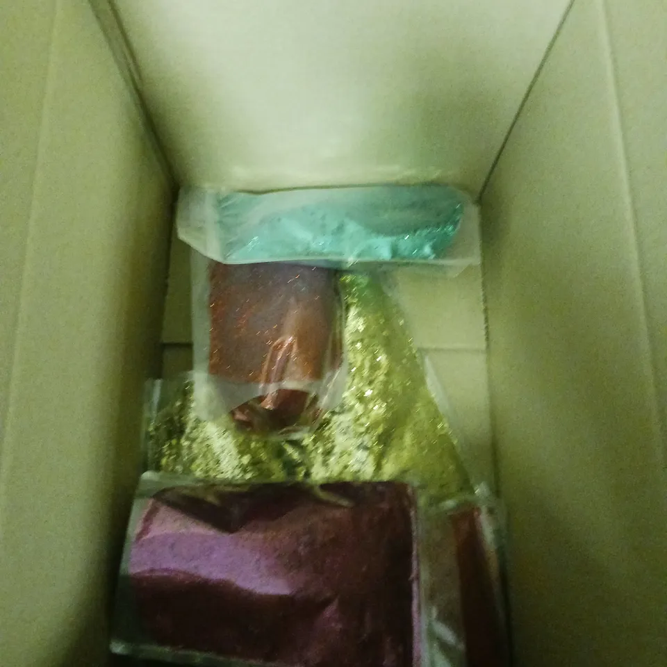 approximately 10 bags of glitter assorted colours