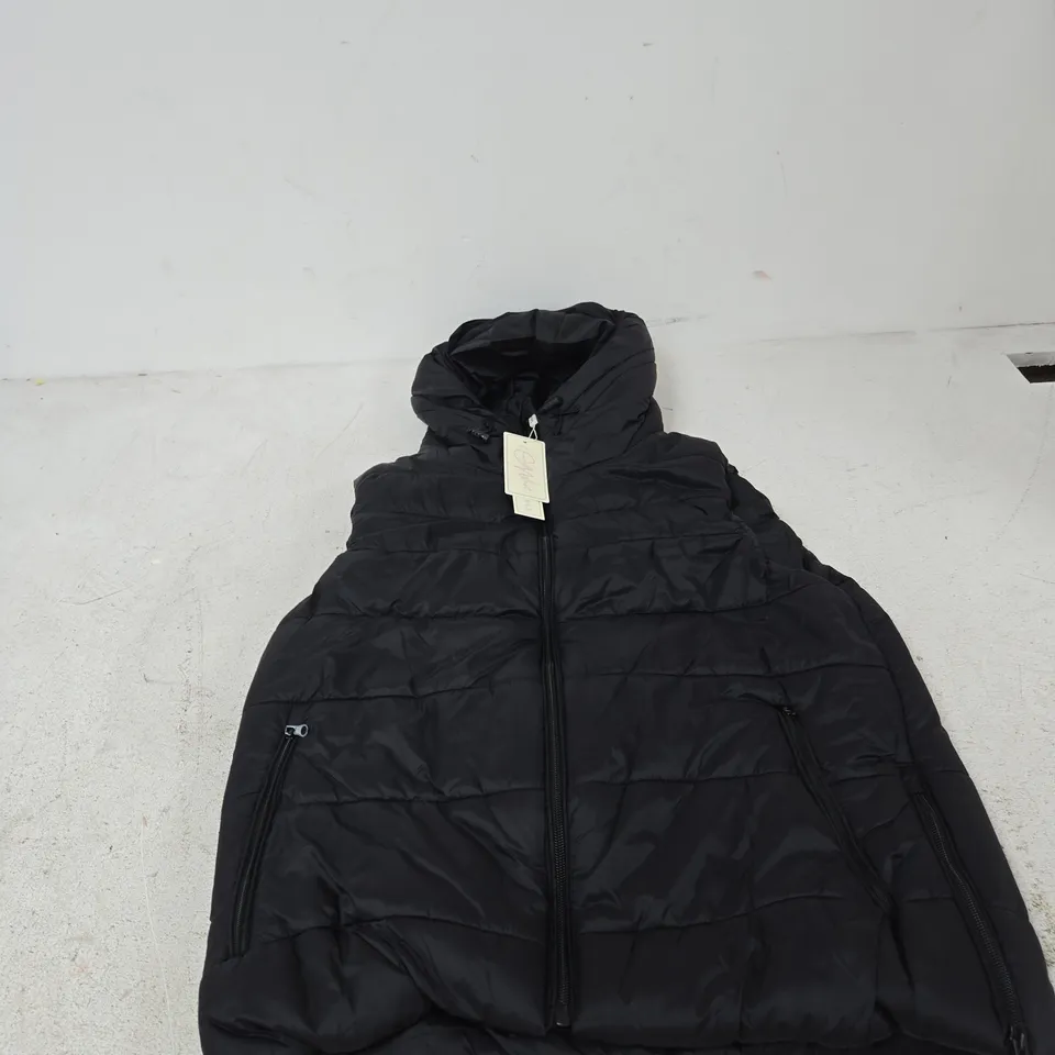 CHARLOTTE WEST WOMEN'S BLACK PUFFER JACKET – UK 12