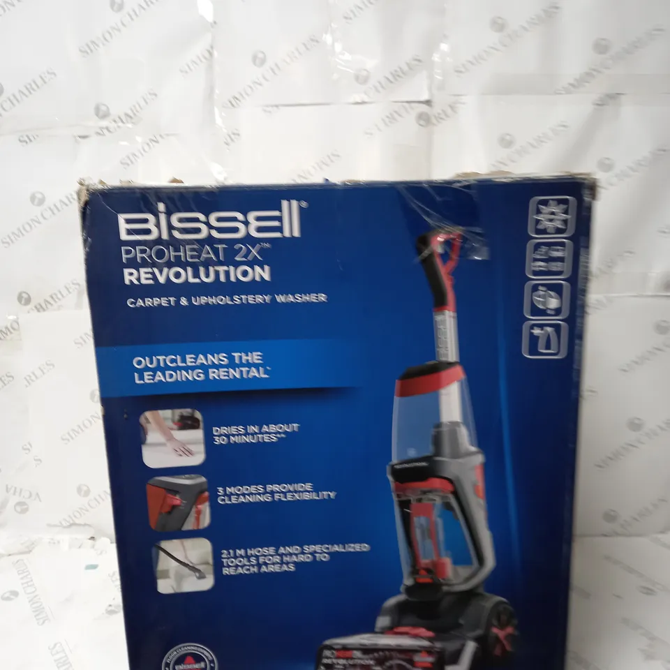 BOXED BISSELL PRO HEAT REVOLUTION CARPET WASHER