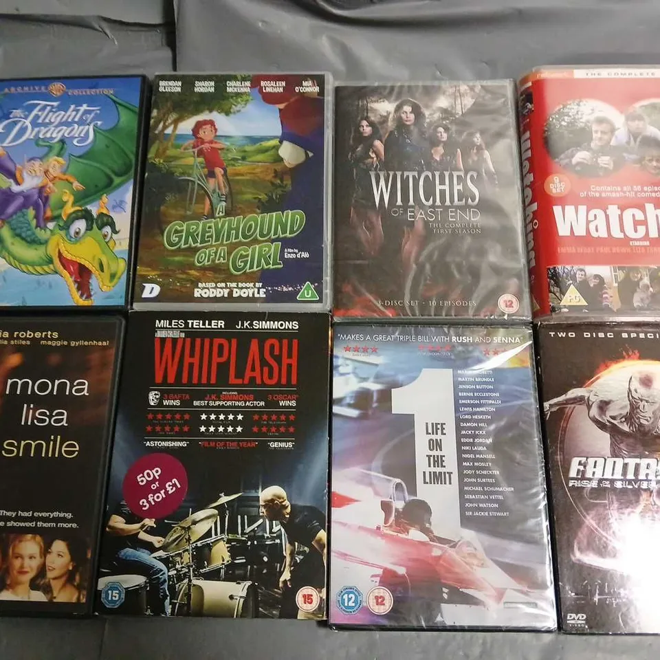 LOT OF 16 ASSORTED DVDS TO INCLUDE WATCHING, WHIPLASH AND I AM BOLT