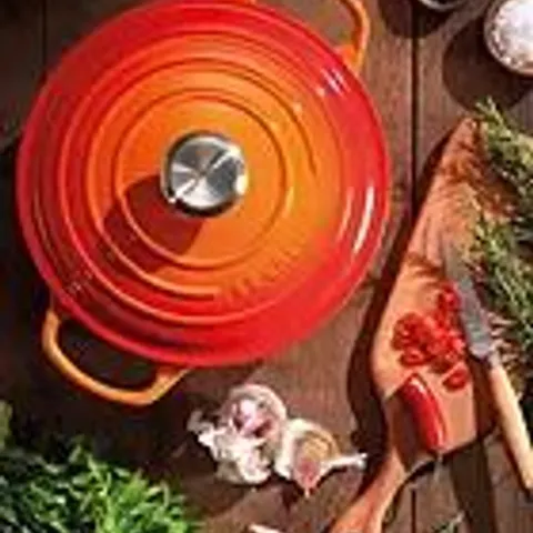 LE CREUSET SIGNATURE CAST IRON ROUND CASSEROLE 24CM