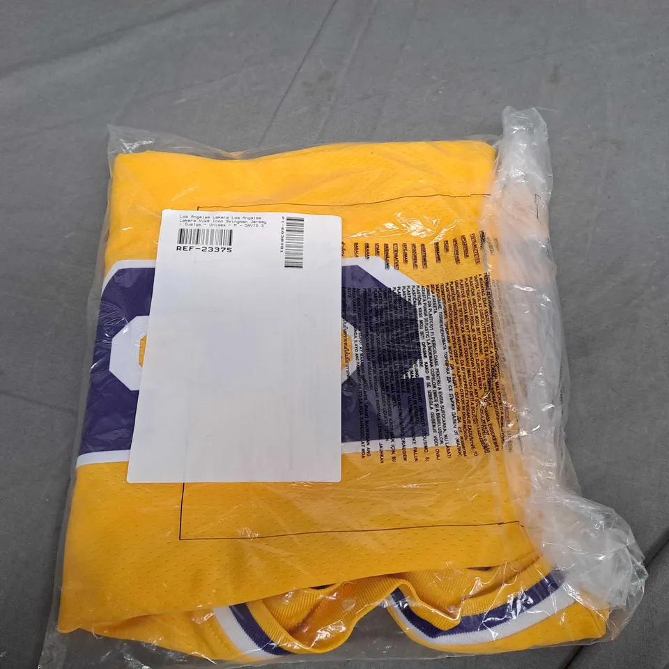 LOS ANGELES LAKERS 'DAVIS' JERSEY UNISEX SIZE M 