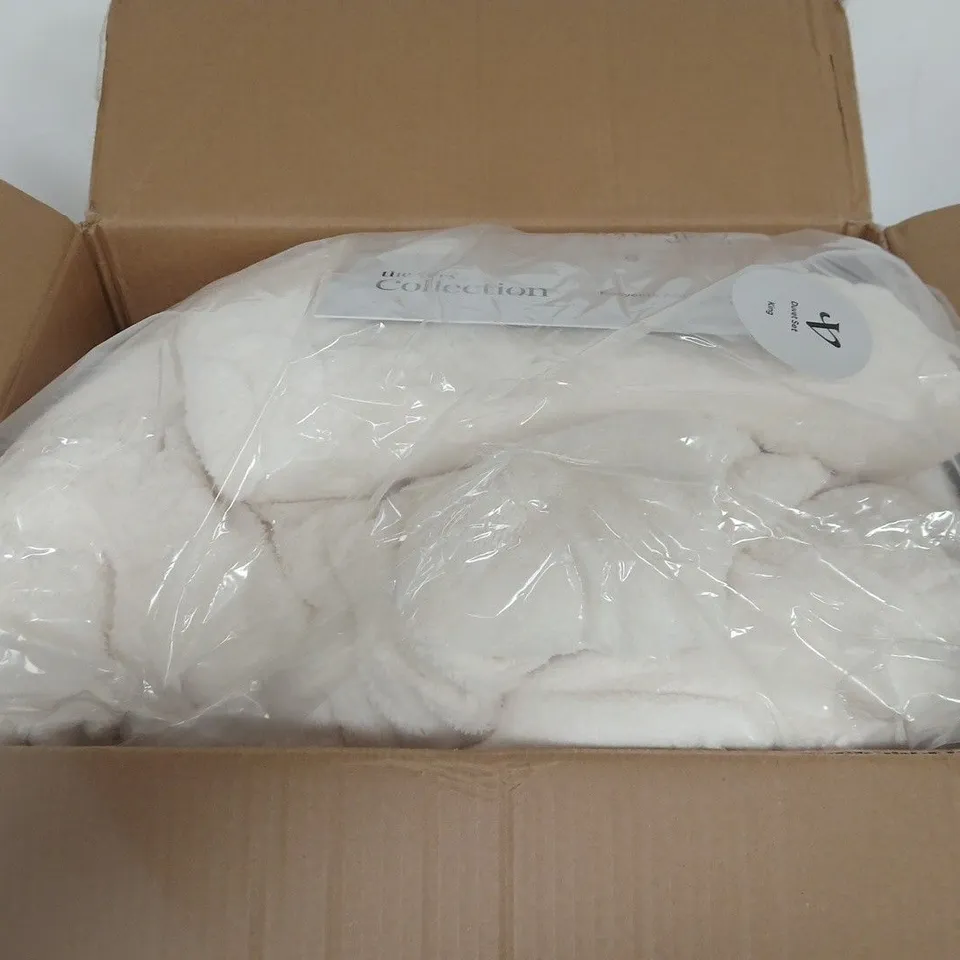 FLEECE DUVET COVER SET - KING