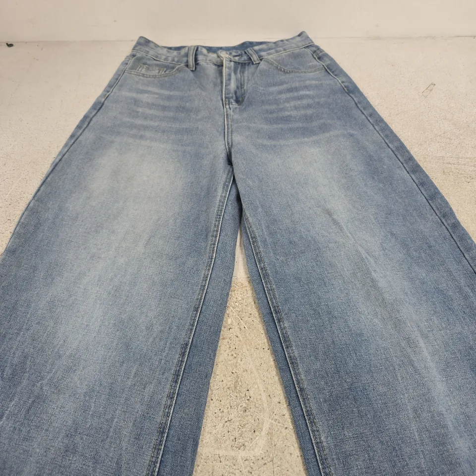ALEXANDER WANG DENIM JEANS – BLUE, LEATHER BRAND PATCH (NEW YORK)