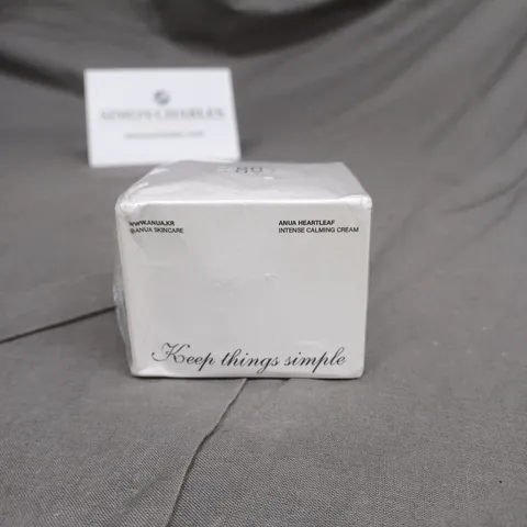 SEALED ANUA HEARTLEAF 70%INTENSE CALMING CREAM 50ML