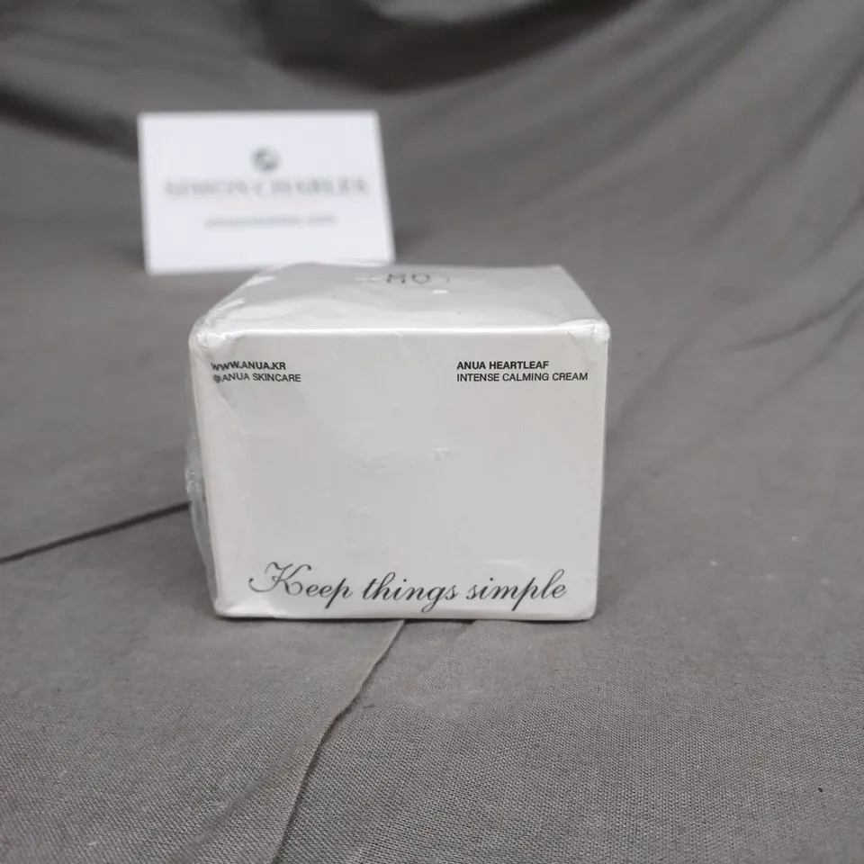 SEALED ANUA HEARTLEAF 70%INTENSE CALMING CREAM 50ML