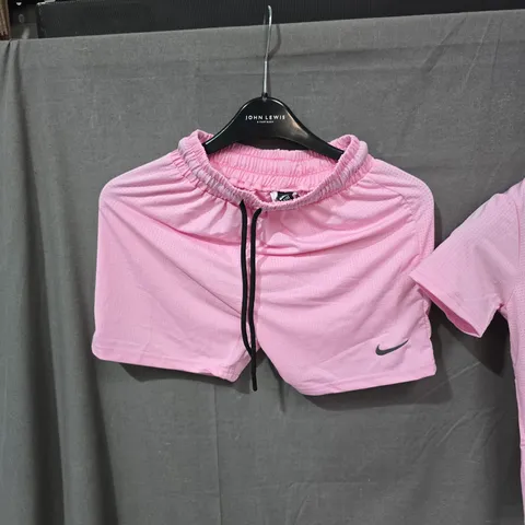 NIKE PRO KIDS PINK TRAINING TOP+SHORTS – 128CM / 8 YEARS