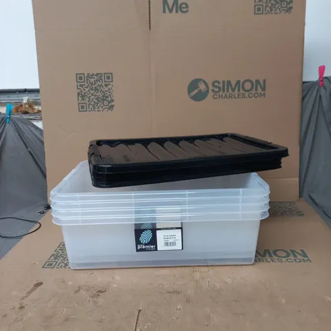 4X 32 LITRE UNDERBED STORAGE BOX & LID – PREMIER STORAGE