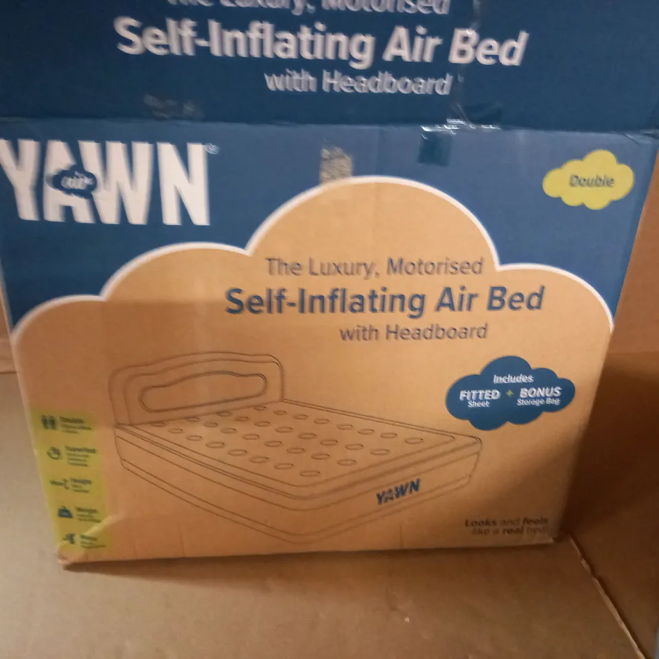 BOXED YAWN AIR DOUBLE SELF INFLATING AIR BED
