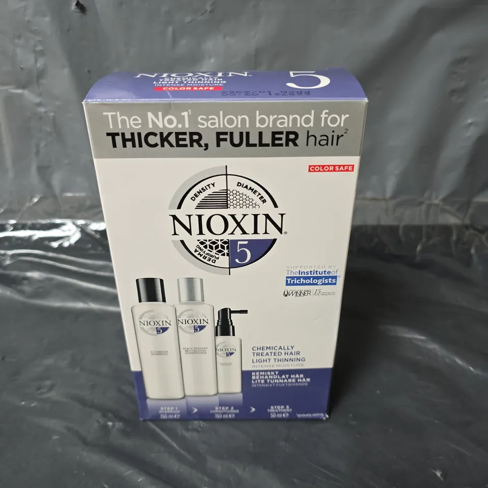BOXED NIOXIN CHEMICALLY TREATED HAIR PROGRESSED THINNIG INTENSE MOISTURE KIT 