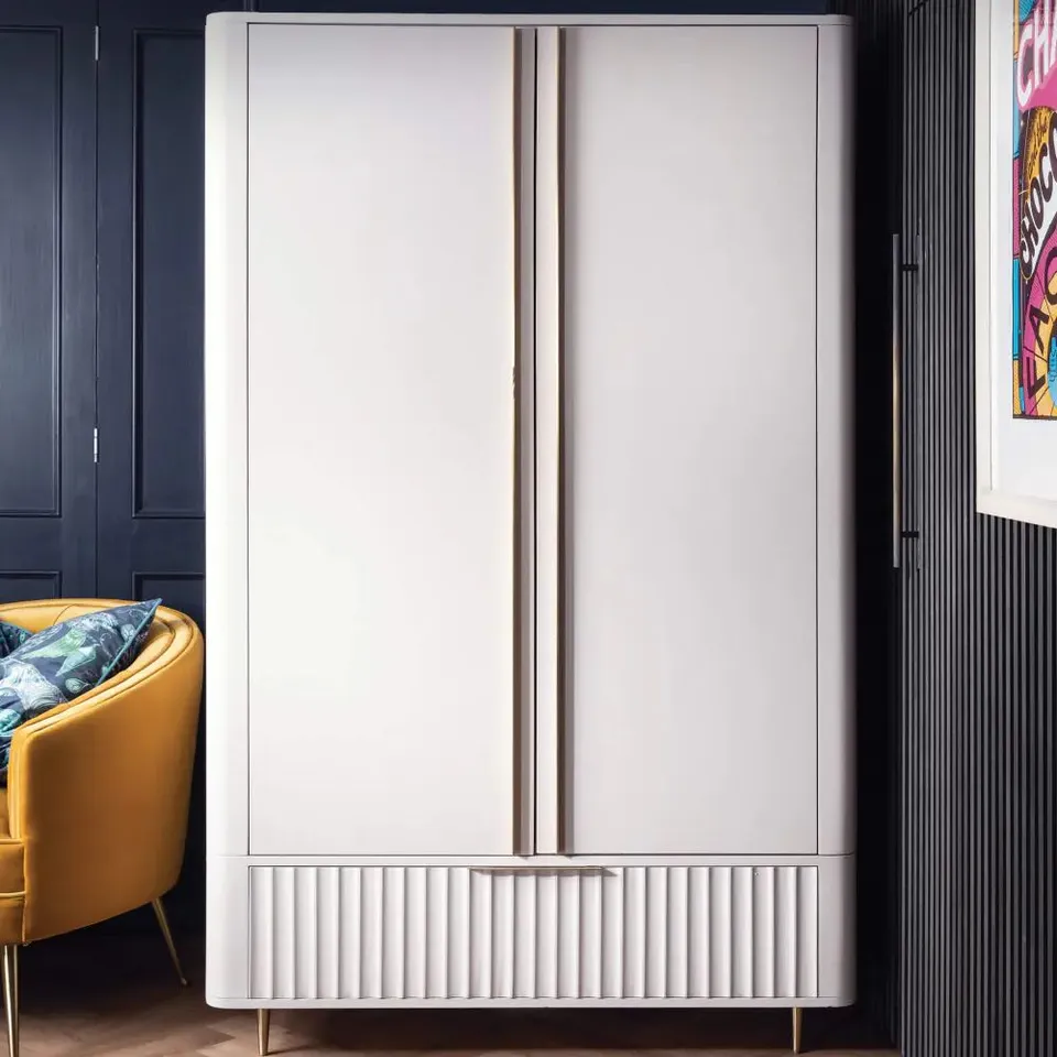 LISETTE IVORY DOUBLE WARDROBE (2 ITEMS)
