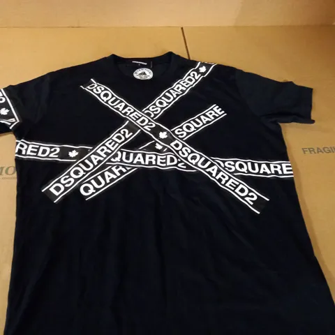 DSQUARED2 BLACK T-SHIRT - L