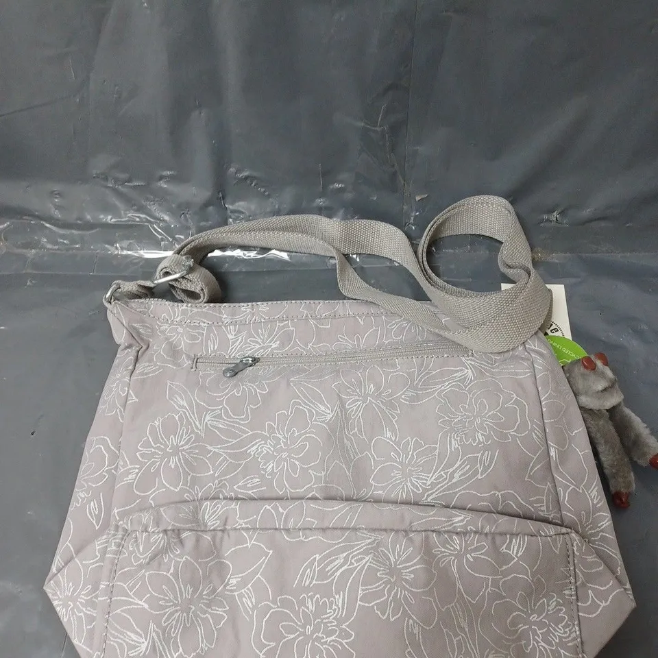 KIPLING LADIES SATCHEL WITH MONKEY GREY