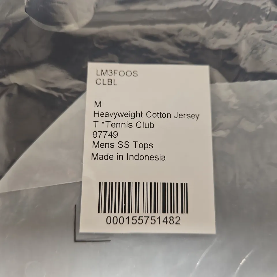 LULULEMON MEN'S HEAVYWEIGHT COTTON JERSEY TEE – TENNIS CLUB, SIZE M 