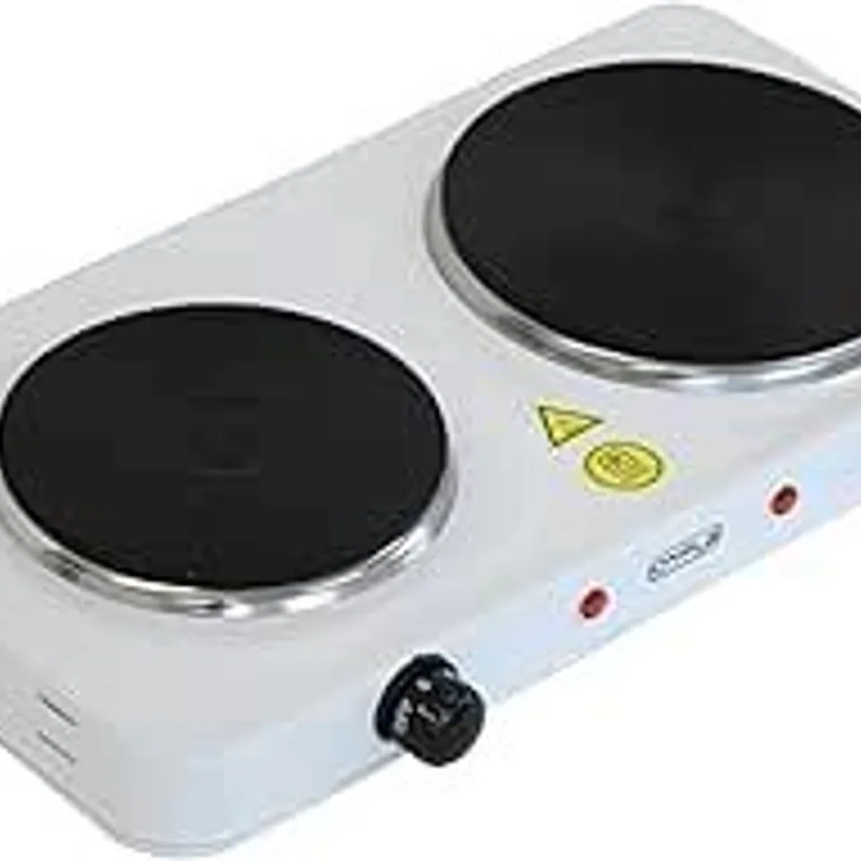 OYPLA 2.5KW ELECTRIC PORTABLE KITCHEN DOUBLE HOT PLATE BOXED