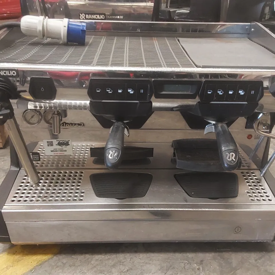 RANCILIO CLASSE 7 2 GROUP COMMERCIAL COFFEE MACHINE WITH ISTEAM