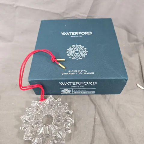 WATERFORD SNOWCRYSTAL ORNAMENT – CRYSTAL SNOWFLAKE DECORATION