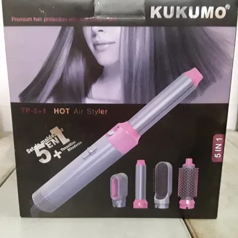 BOXED KUKUMO 5 IN 1 HOT HAIR STYLER 