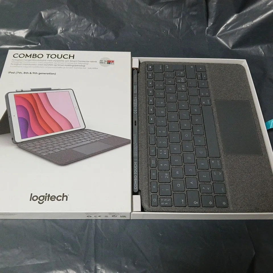 LOGITECH COMBO TOUCH KEYBOARD CASE FOR IPAD (7TH/8TH/9TH GEN) – BOXED